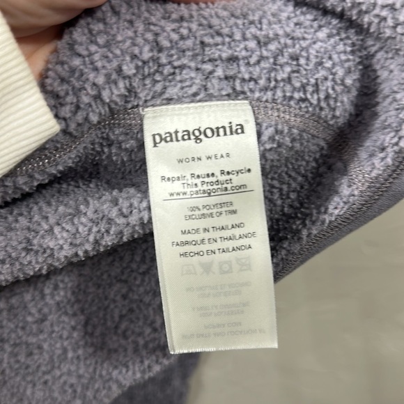 Patagonia better sweater purple and gray pull over size medium - Picture 7 of 11